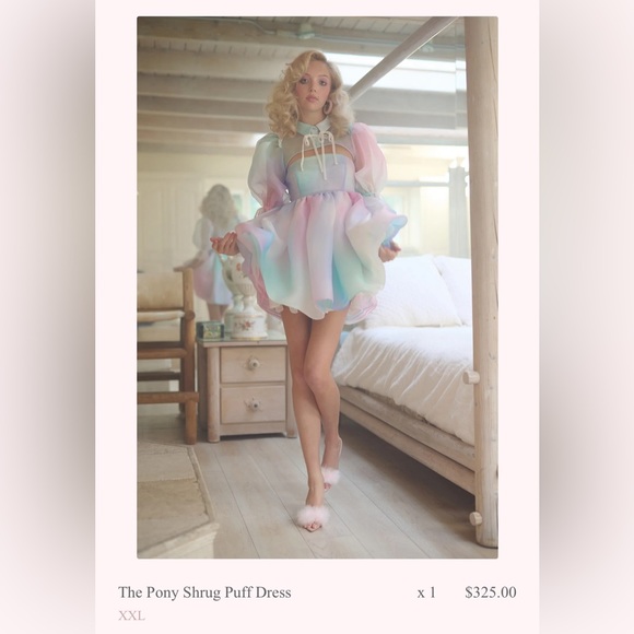 Selkie Pony Shrug Puff Dress - Size 1x - Lover Era Dress - Picture 2 of 7